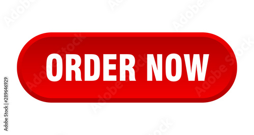 order now button. order now rounded red sign. order now photo