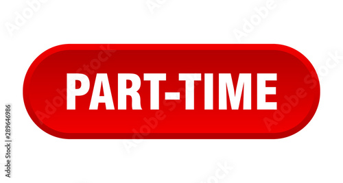Fotografie part-time button. part-time rounded red sign. part-time