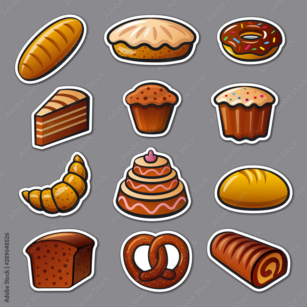 bakery and bread stickers bakery and bread stickers