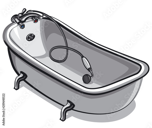 bathtube and faucet