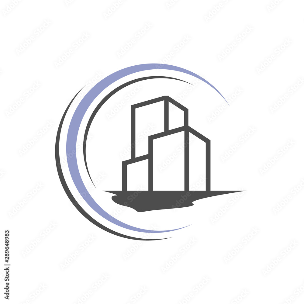Modern creative idea of building logo design vector illustration Modern creative idea of building logo design vector illustration
