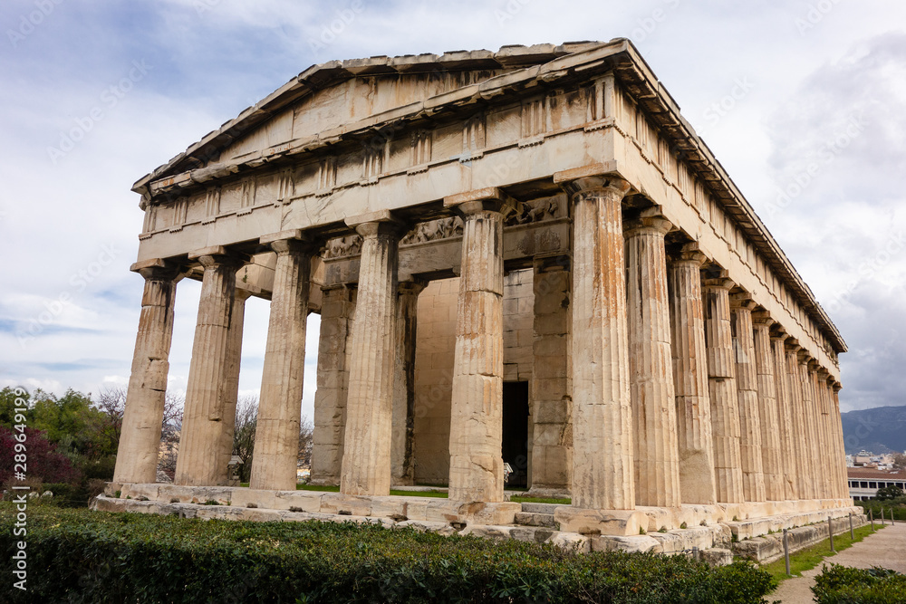Famous Hefaisteion monument in Greek Agora, Athens built two milleniums ago