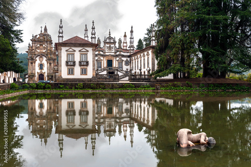 View on Mateus palace in Vila Real, Portugal