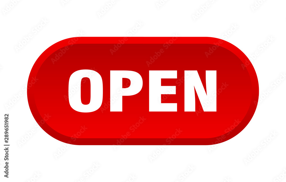 open button. open rounded red sign. open open button. open rounded red sign. open