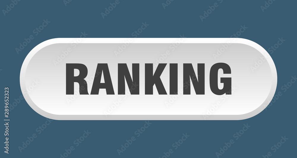 ranking button. ranking rounded white sign. ranking