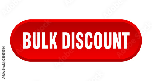 bulk discount button. bulk discount rounded red sign. bulk discount