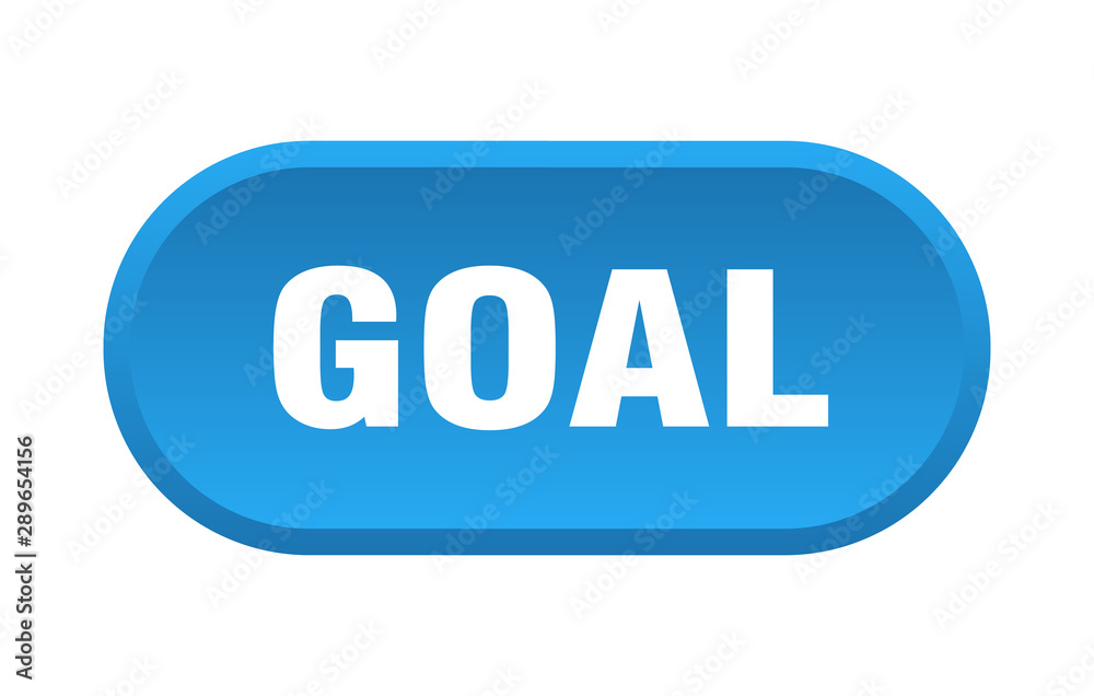 goal button. goal rounded blue sign. goal goal button. goal rounded blue sign. goal