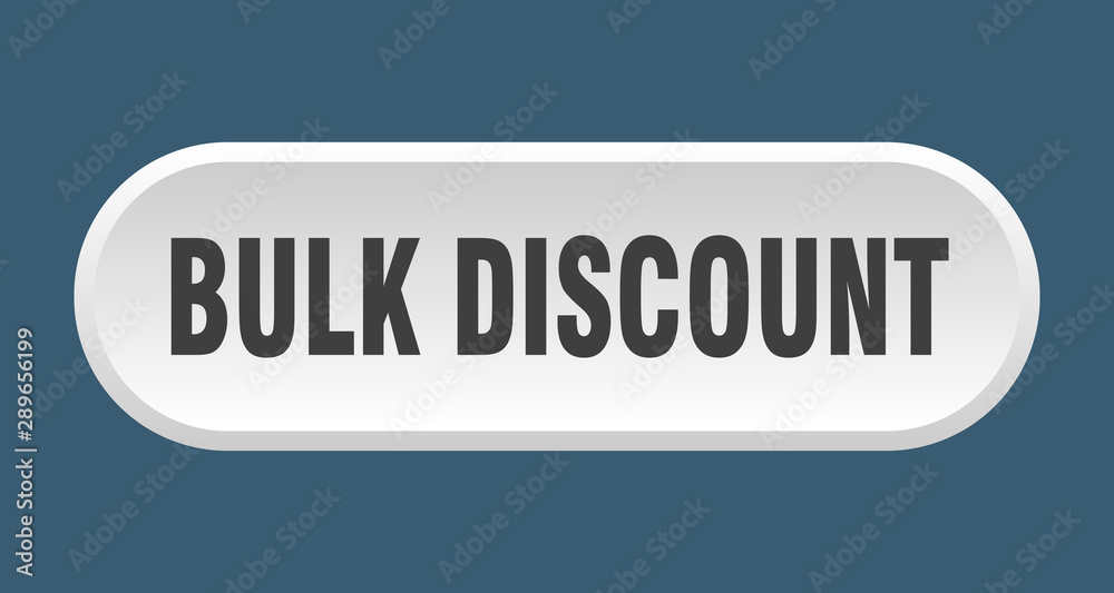 bulk discount button. bulk discount rounded white sign. bulk discount