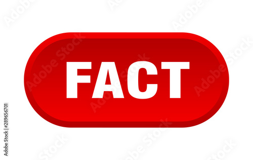 fact button. fact rounded red sign. fact