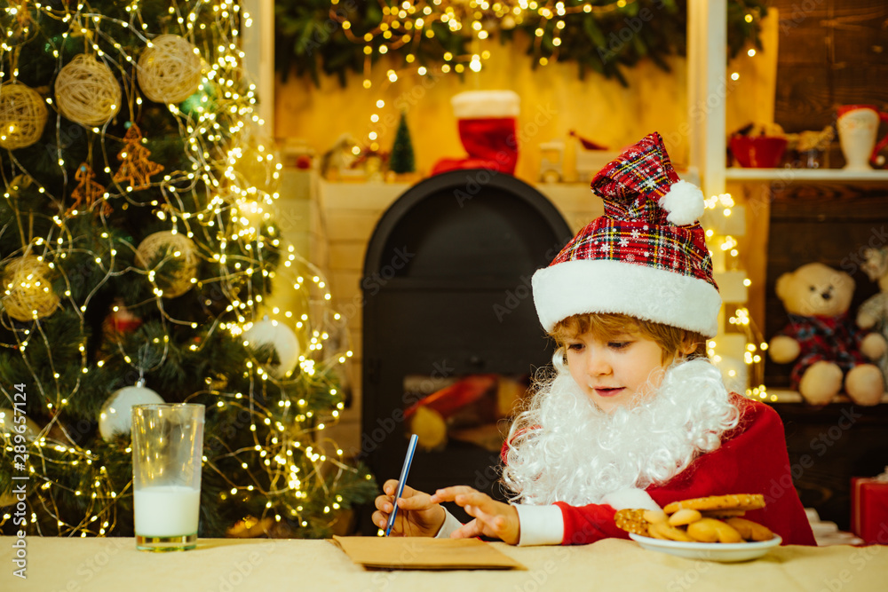 Santa Claus writes the letter to children. Santa Claus enjoys cookies and milk left out for him on Christmas eve. Santa Claus writes the letter to children. Santa Claus enjoys cookies and milk left out for him on Christmas eve.