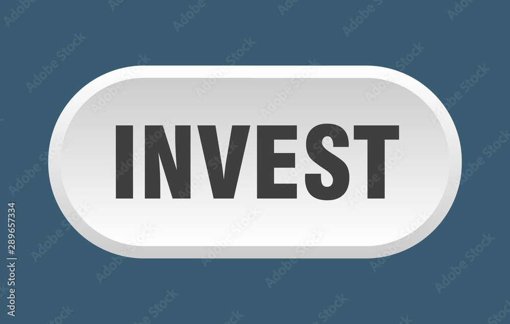 invest button. invest rounded white sign. invest invest button. invest rounded white sign. invest