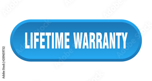 lifetime warranty button. lifetime warranty rounded blue sign. lifetime warranty