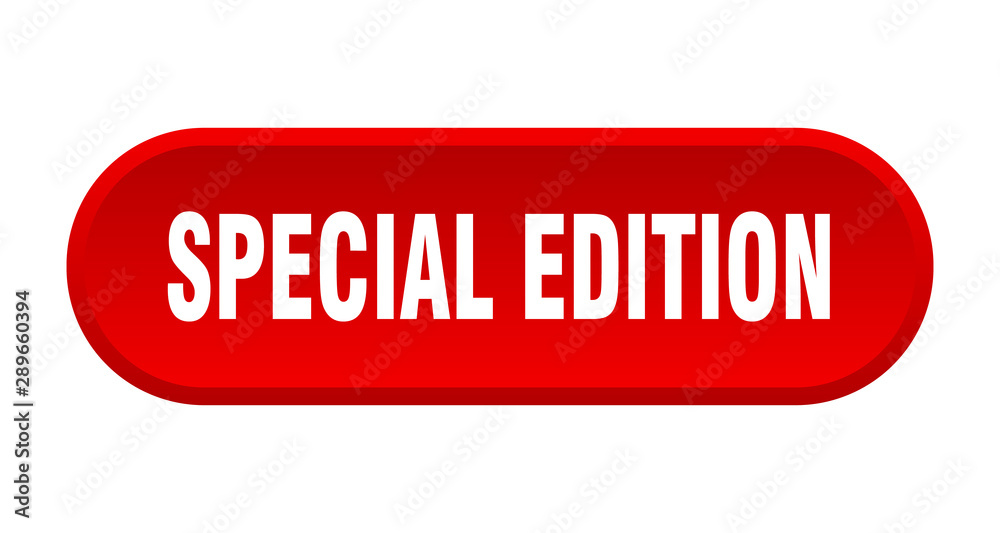 special edition button. special edition rounded red sign. special edition