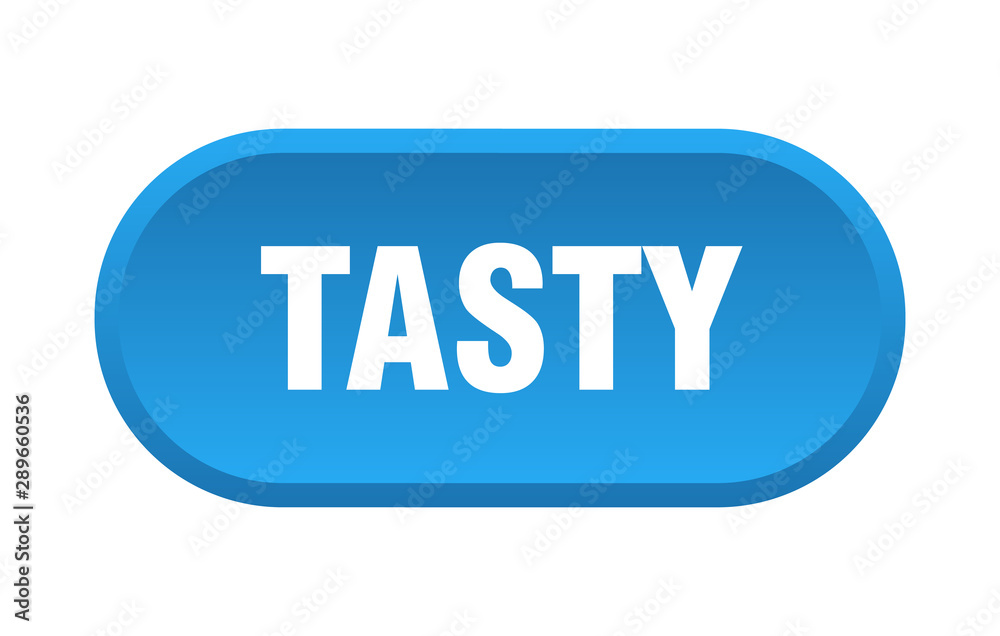 tasty button. tasty rounded blue sign. tasty tasty button. tasty rounded blue sign. tasty