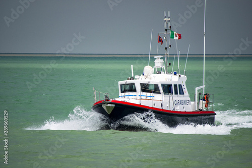 Italian Carabinieri maritime patrol motor boat