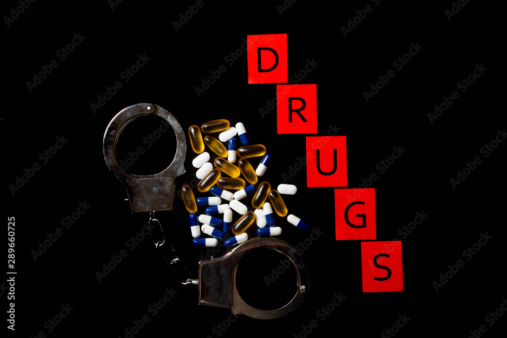 Illegal drug crisis concept