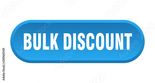 bulk discount button. bulk discount rounded blue sign. bulk discount