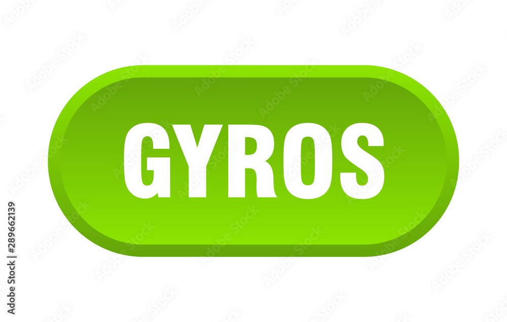 gyros button. gyros rounded green sign. gyros gyros button. gyros rounded green sign. gyros