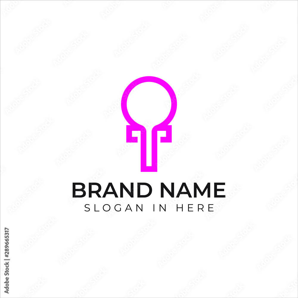 female gender icon with negative space style logo icon illustration female gender icon with negative space style logo icon illustration