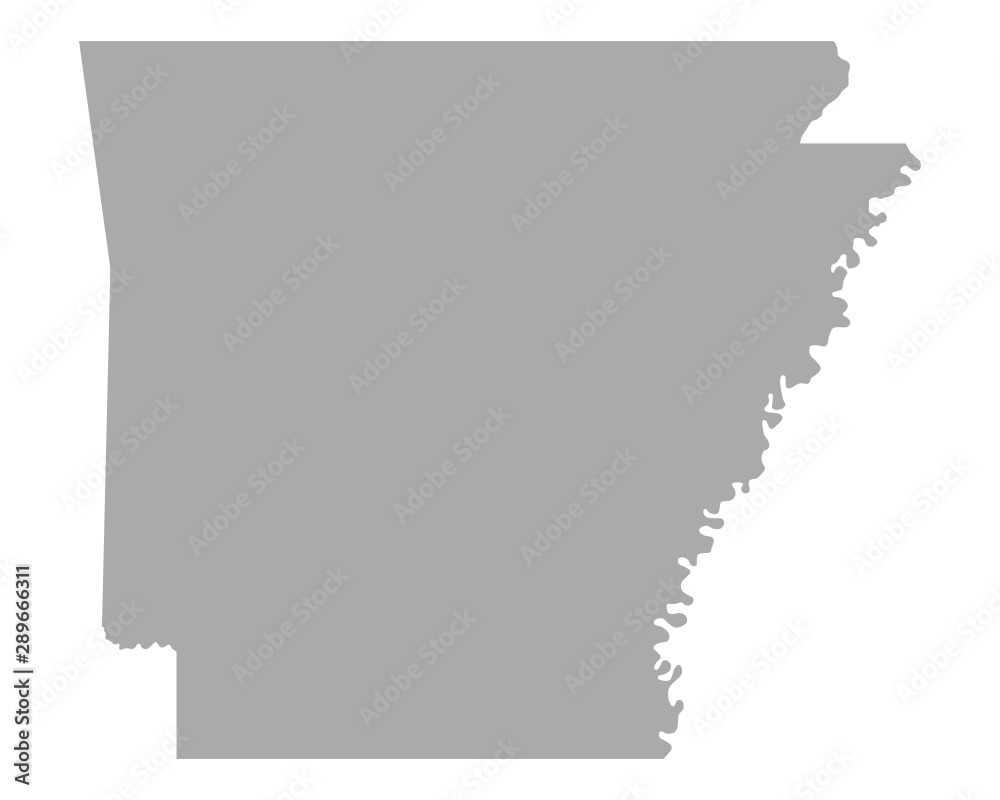 Karte von Arkansas