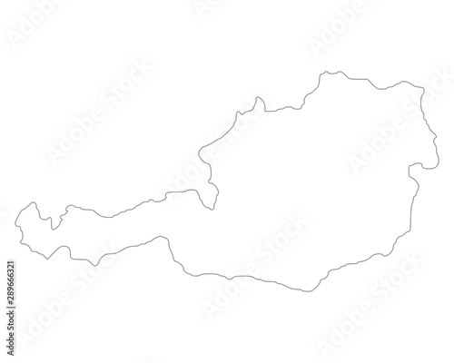 Karte von Österreich