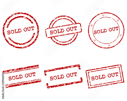 Sold out Stempel