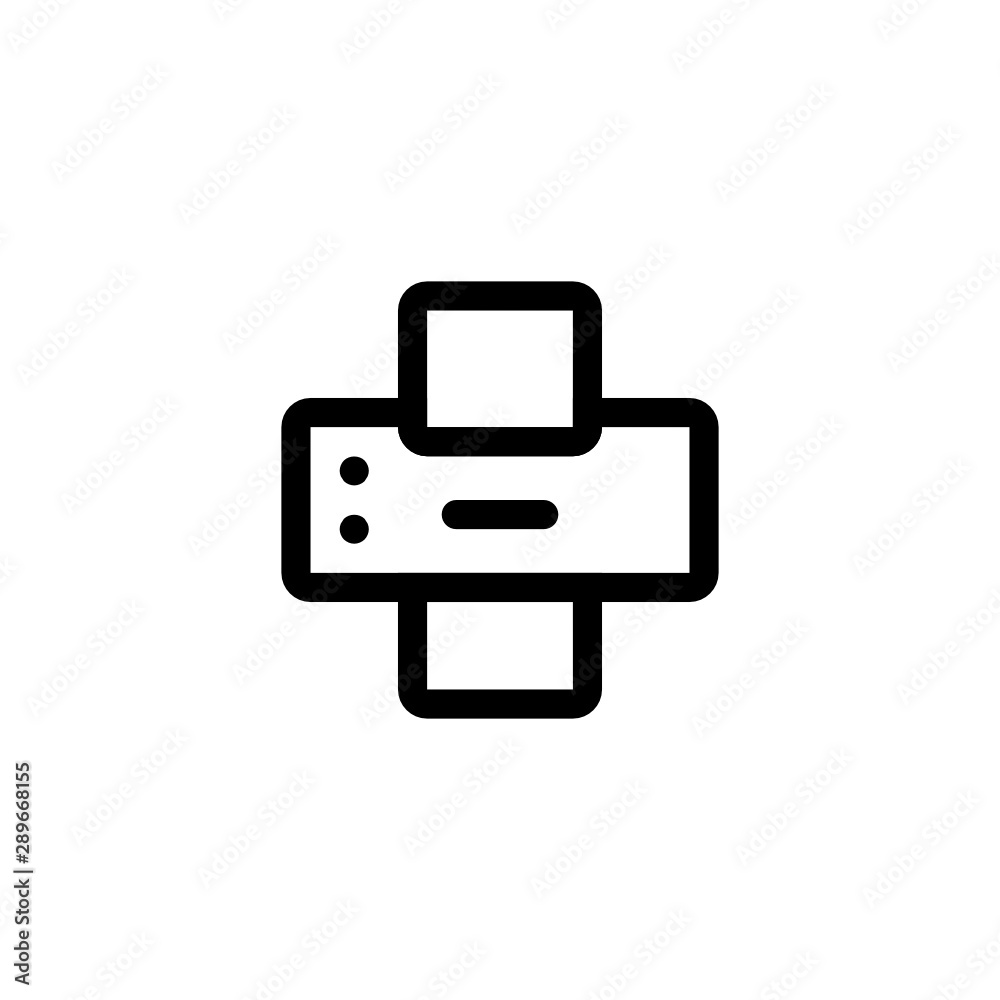 Printer, Print Icon Outline Vector Printer, Print Icon Outline Vector