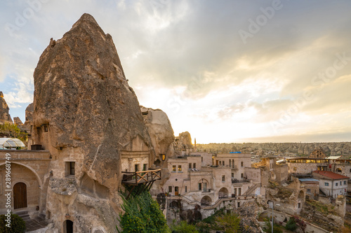 Cappadocia cityscape skyline in Goreme, Turkey