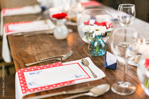 wedding table setting