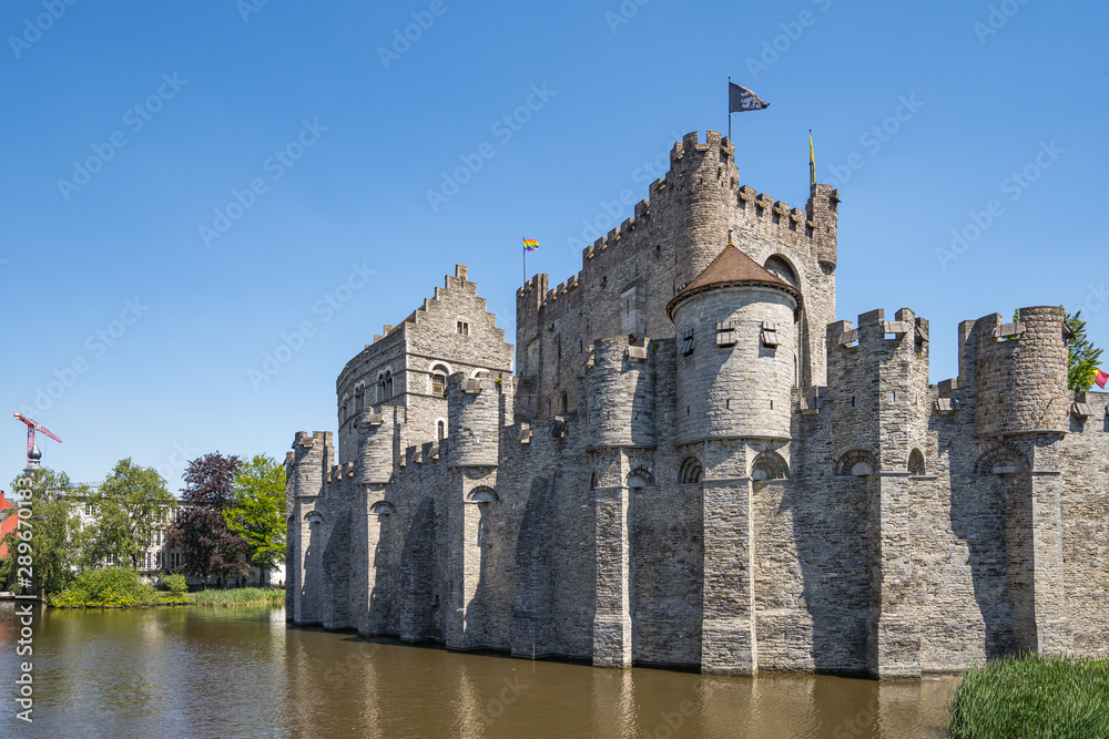 Gravensteen Castle of Ghent in Belgium
