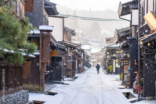 Fotografie, Obraz Takayama the ancient town in Gifu Prefecture, Japan