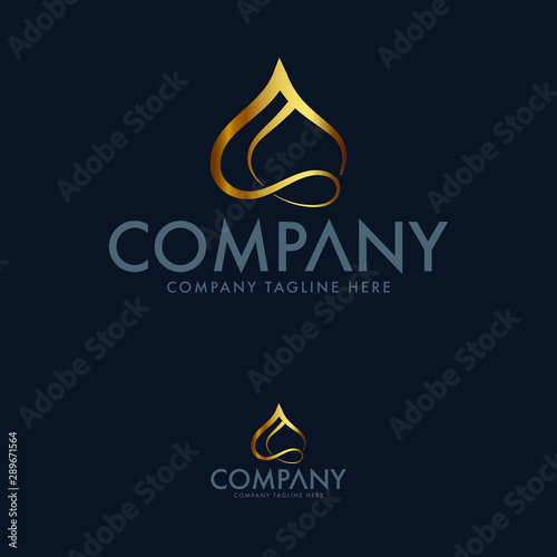 Luxury sultan hat restaurant logo design template