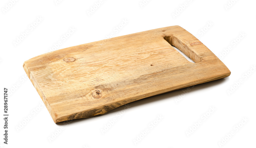 Fototapeta premium Rustic wooden cutting kitchen board