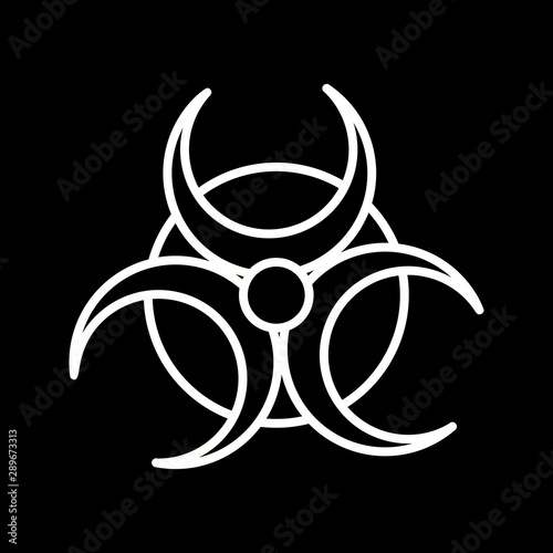 Beautiful Bio Hazard vector line icon