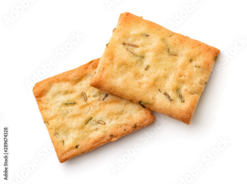 Garlic, rosemary and sea salt crackers