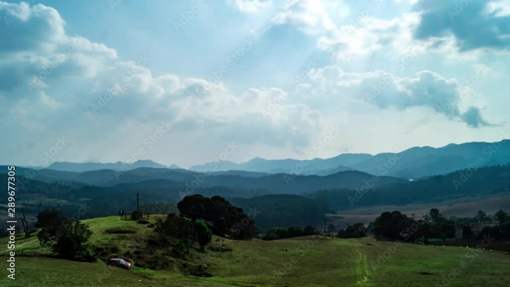Timelapse of landscape with mountains and clouds Timelapse of landscape with mountains and clouds