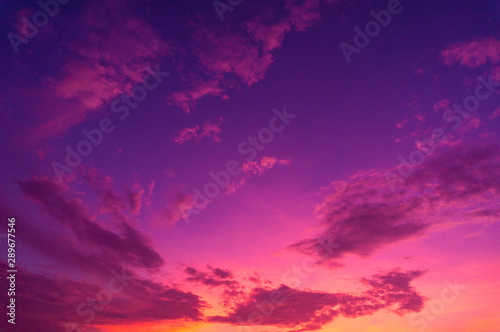 Beautiful clouds sky. Sunset sky. Gradient Sky pink and purple.jpg