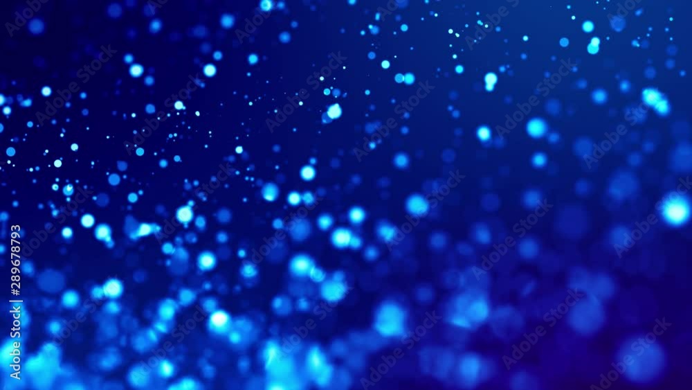Magic blue glowing particles flow in viscous liquid and bright glisten. Science fiction. 4k 3d sci-fi background with glittering particles, depth of field and bokeh. Luma matte as alpha channel. 157 Magic blue glowing particles flow in viscous liquid and bright glisten. Science fiction. 4k 3d sci-fi background with glittering particles, depth of field and bokeh. Luma matte as alpha channel. 157