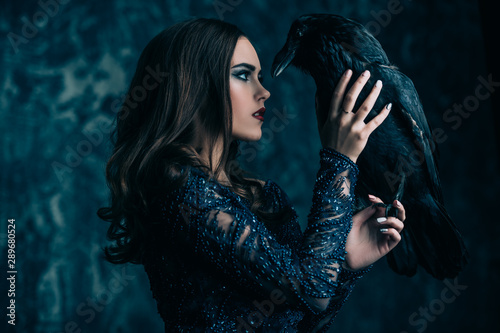 witch and bird photo