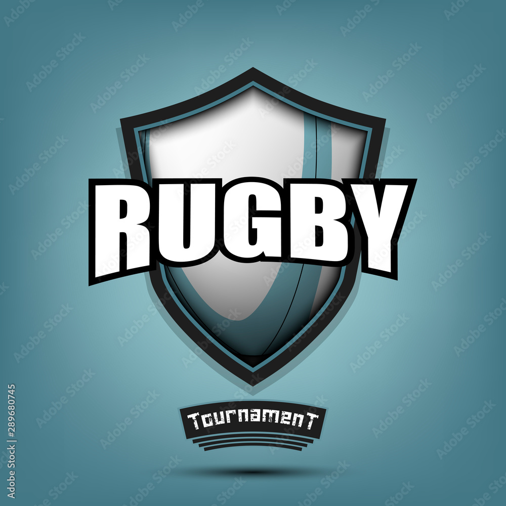 Rugby logo design template Rugby logo design template
