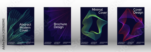 Cover design template set 