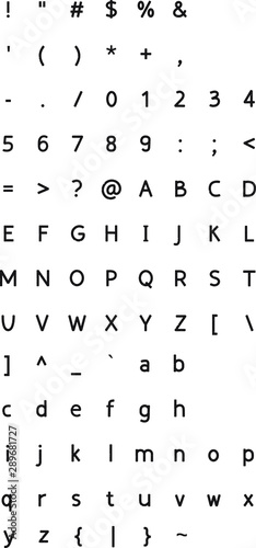 textured font, English alphabet
