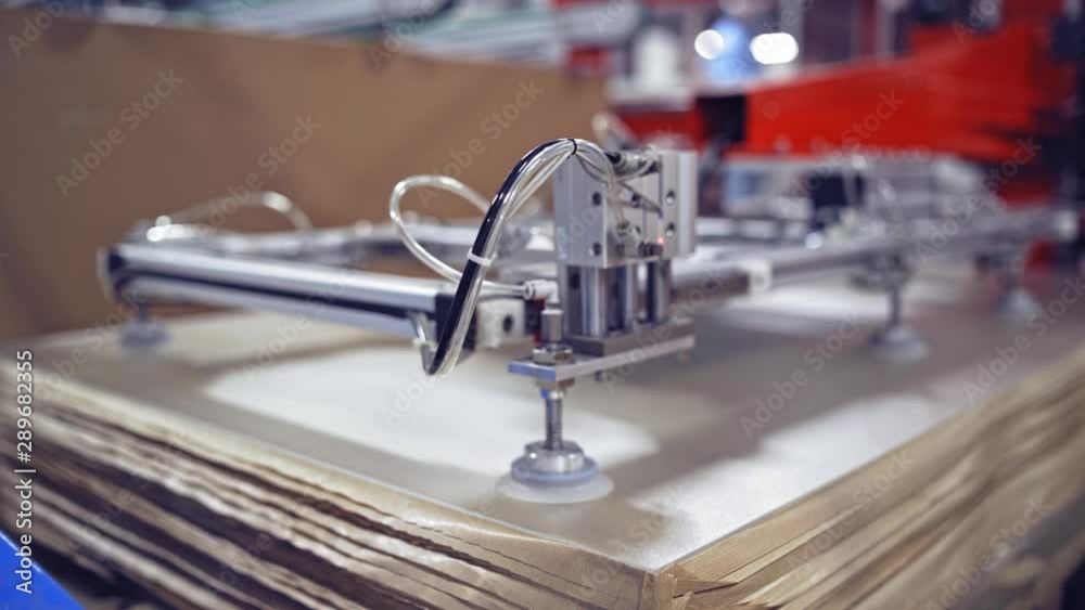 Robotic device taking the list of solar cell. Contemporary plant of producing solar panels. Innovation technology concept. Robotic device taking the list of solar cell. Contemporary plant of producing solar panels. Innovation technology concept.