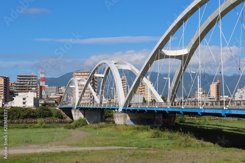 あゆみ橋（神奈川県厚木市・海老名市）,ayumi bridge(kanagawa pref,japan)
