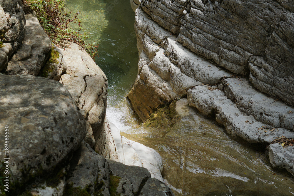 Fototapeta premium Papingo Rock Pools, are many beautiful ponds formed by the river