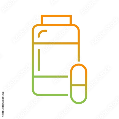 Beautiful medicines vector line icon