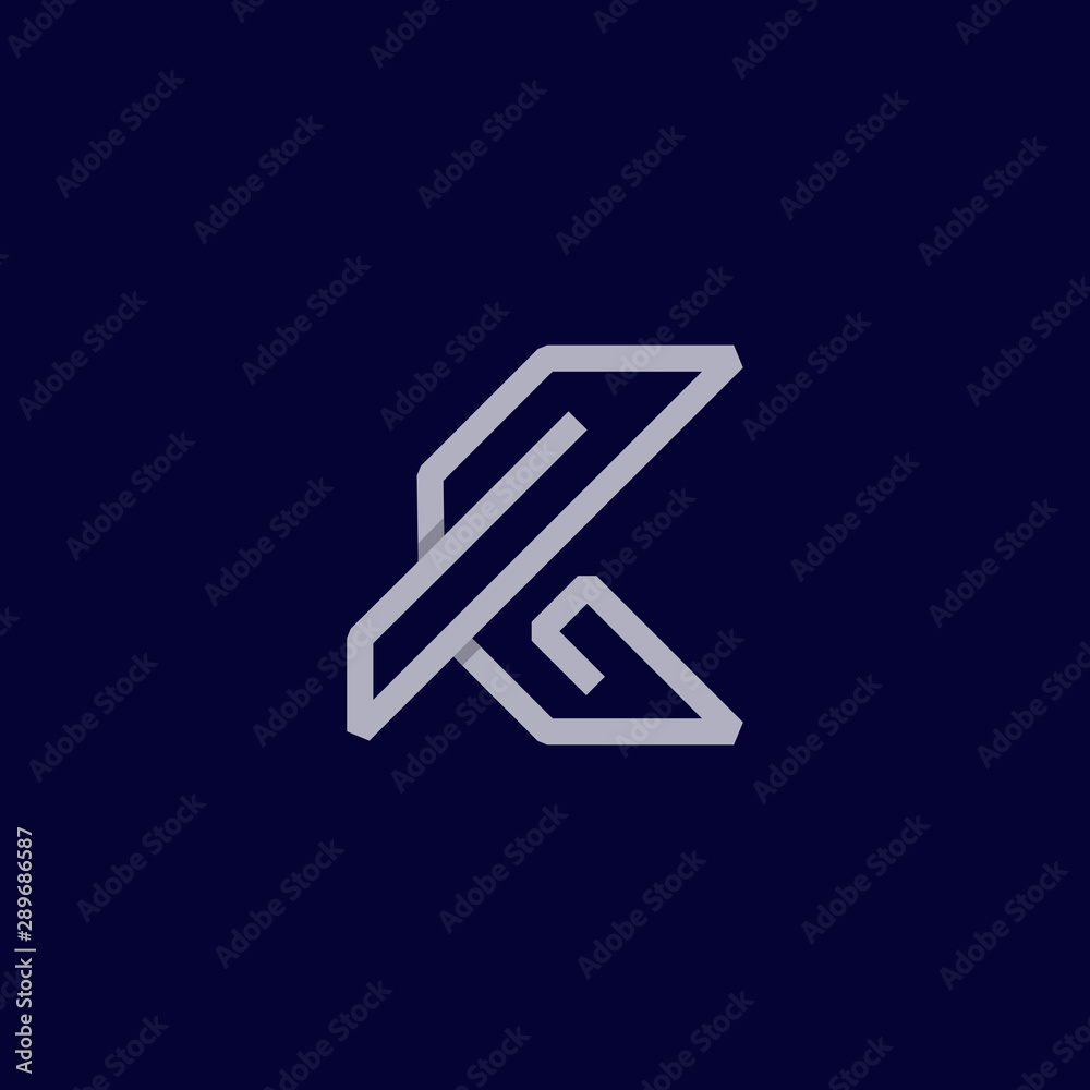 Letter K Line Abstract Maze Creative Icon Logo Design Template Element Vector Illustration Letter K Line Abstract Maze Creative Icon Logo Design Template Element Vector Illustration