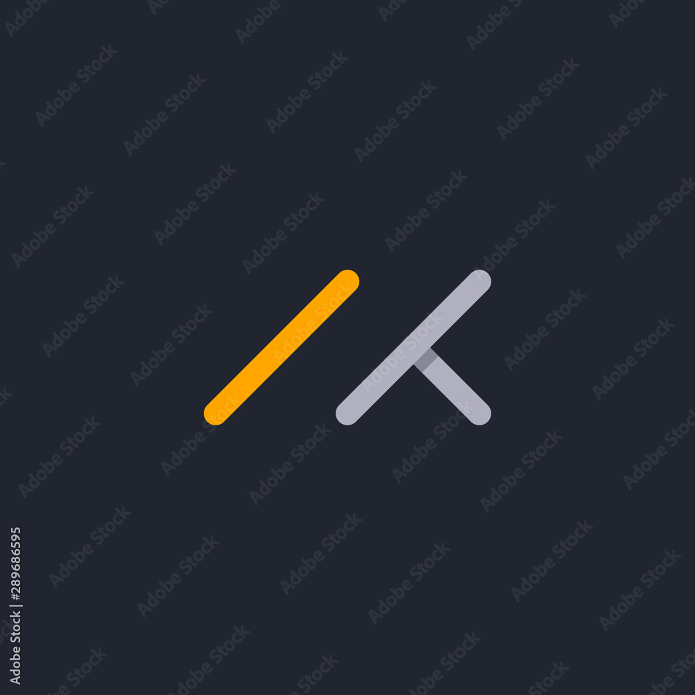 Obraz premium Letter K Line Abstract Creative Icon Logo Design Template Element Vector Illustration