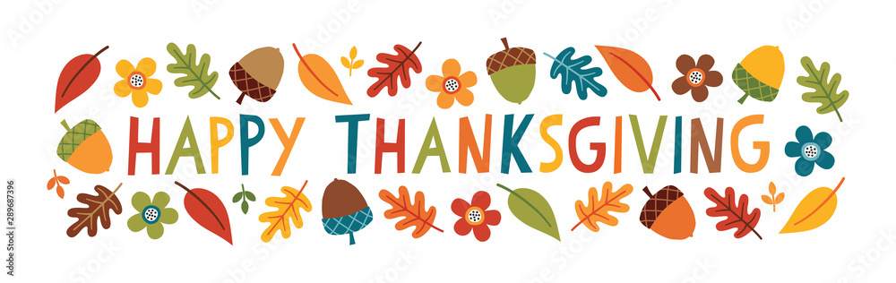 Cute thanksgiving facebook banner