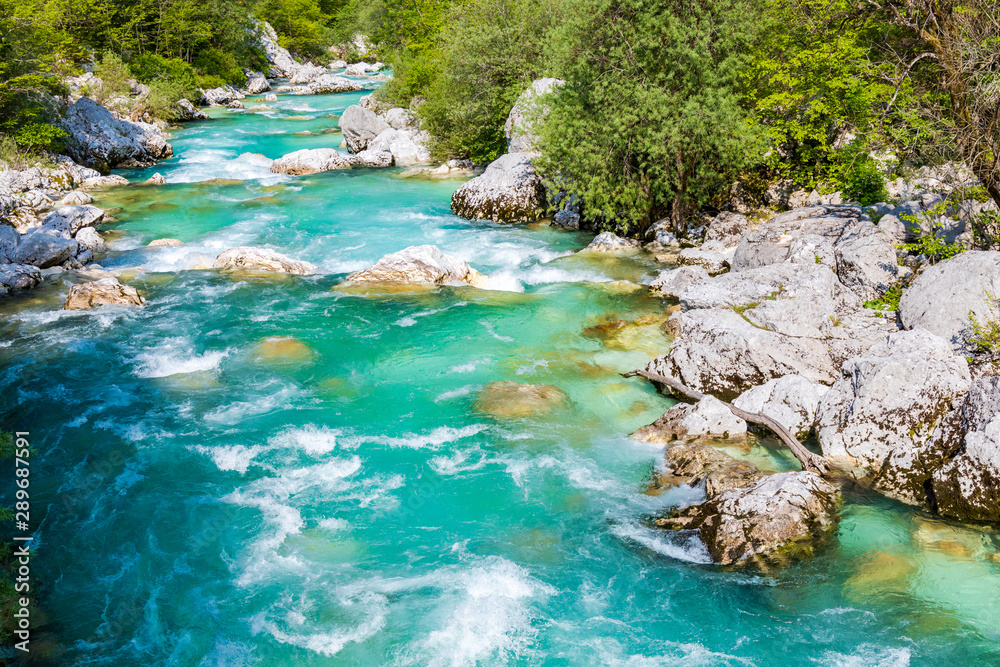 Rriver Soca, Triglavski national park, Slovenia Rriver Soca, Triglavski national park, Slovenia